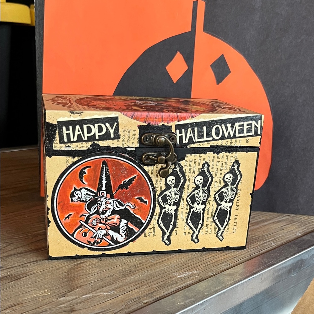 Vintage Halloween Decorative Box